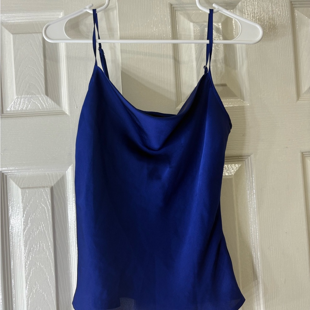 Express Blue Fitted Camisole Top